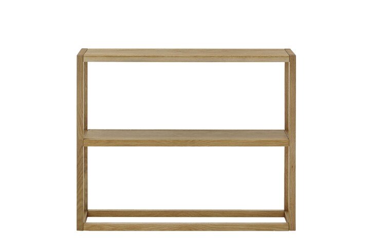 Konsole >BANTRY< in holzfarben, Eiche massiv - 99x80x26cm (BxHxT)