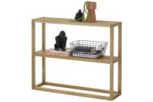 Konsole >BANTRY< in holzfarben, Eiche massiv - 99x80x26cm (BxHxT)