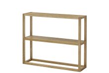 Konsole >BANTRY< in holzfarben, Eiche massiv - 99x80x26cm (BxHxT)
