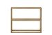 Konsole >BANTRY< in holzfarben, Eiche massiv - 99x80x26cm (BxHxT)