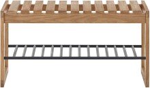 Schuhbank >BANTRY< in holzfarben, Eiche massiv...