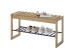 Schuhbank >BANTRY< in holzfarben, Eiche massiv geölt - 88x45x30cm (BxHxT)