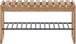 Schuhbank >BANTRY< in holzfarben, Eiche massiv geölt - 88x45x30cm (BxHxT)