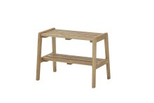 Sitzbank >BANTRY< in holzfarben, Eiche massiv geölt - 60x45x36cm (BxHxT)