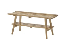 Sitzbank >BANTRY< in holzfarben, Eiche massiv geölt - 100x45x36cm (BxHxT)