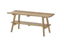 Sitzbank >BANTRY< in holzfarben, Eiche massiv geölt - 100x45x36cm (BxHxT)
