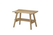 Bank >BANTRY< in holzfarben, Eiche massiv geölt - 60x45x36cm (BxHxT)