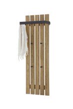 Garderobenpaneel >BANTRY< in holzfarben, Eiche massiv geölt - 40x120x22 (BxHxT)