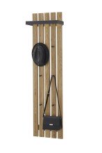 Garderobenpaneel >BANTRY< in holzfarben, Eiche massiv geölt - 40x150x22 (BxHxT)