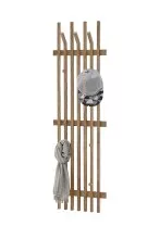 Garderobenpaneel >BANTRY< in holzfarben, Eiche...