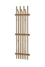 Garderobenpaneel >BANTRY< in holzfarben, Eiche massiv geölt - 40x135x11 (BxHxT)