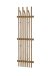 Garderobenpaneel >BANTRY< in holzfarben, Eiche massiv geölt - 40x135x11 (BxHxT)