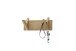 Garderobenpaneel >BANTRY< in holzfarben, Eiche massiv geölt - 30x13x12cm (BxHxT)
