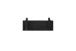 Garderobenpaneel >BANTRY< in schwarz, Eiche massiv gebeizt - 30x13x12cm (BxHxT)