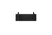 Garderobenpaneel >BANTRY< in schwarz, Eiche massiv gebeizt - 30x13x12cm (BxHxT)