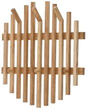 Garderobenpaneel >BANTRY< in holzfarben -...