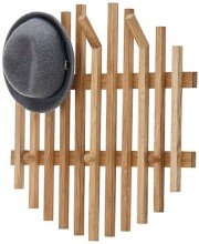 Garderobenpaneel >BANTRY< in holzfarben - 58x60x11x60 (BxHxTxD)