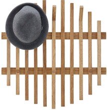 Garderobenpaneel >BANTRY< in holzfarben - 58x60x11x60 (BxHxTxD)