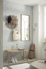 Garderobenpaneel >BANTRY< in holzfarben - 58x60x11x60 (BxHxTxD)