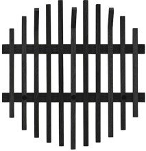 Garderobenpaneel >BANTRY< in schwarz - 58x60x11x60...