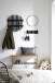 Garderobenpaneel >BANTRY< in schwarz - 58x60x11x60 (BxHxTxD)
