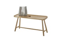 Sitzbank >BANTRY< in holzfarben, Eiche massiv geölt - 95x45x35cm (BxHxT)
