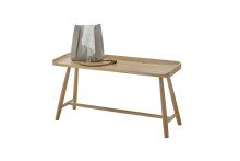 Sitzbank >BANTRY< in holzfarben, Eiche massiv geölt - 95x45x35cm (BxHxT)