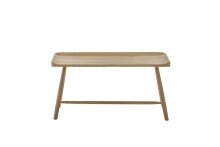 Sitzbank >BANTRY< in holzfarben, Eiche massiv geölt - 95x45x35cm (BxHxT)