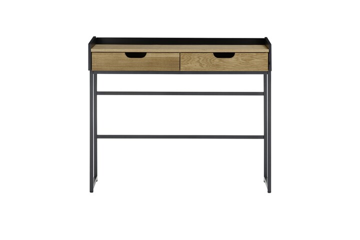 Konsole >CALAMA< in Holz, HWP/ Eiche furniert - 100x84x35cm (BxHxT)