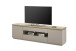 Lowboard >PALAMOS< in holzfarben/grau, HWP - 200x57x40cm (BxHxT)