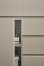 Sideboard >PALAMOS< in holzfarben/grau, HWP - 150x86x40cm (BxHxT)