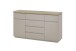 Sideboard >PALAMOS< in holzfarben/grau, HWP - 150x86x40cm (BxHxT)