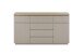 Sideboard >PALAMOS< in holzfarben/grau, HWP - 150x86x40cm (BxHxT)