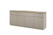 Sideboard >PALAMOS< in holzfarben/grau, HWP - 200x86x40cm (BxHxT)