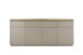 Sideboard >PALAMOS< in holzfarben/grau, HWP - 200x86x40cm (BxHxT)