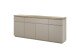 Sideboard >PALAMOS< in holzfarben/grau, HWP - 200x86x40cm (BxHxT)