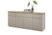Sideboard >PALAMOS< in holzfarben/grau, HWP - 200x86x40cm (BxHxT)