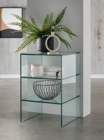 Ablageregal >7214< in Klarglas, Glas