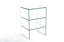 Ablageregal >7214< in Klarglas, Glas - 40x60x40cm...