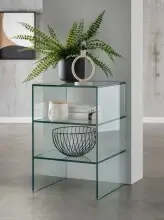 Ablageregal >7214< in Klarglas, Glas - 40x60x40cm...