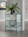 Ablageregal >7214< in Klarglas, Glas - 40x60x40cm (BxHxT)