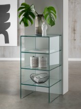 Ablageregal >7215< in Klarglas, Glas - 40x80x40cm...