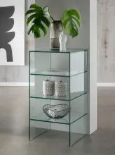 Ablageregal >7215< in Klarglas, Glas - 40x80x40cm...