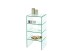 Ablageregal >7215< in Klarglas, Glas - 40x80x40cm (BxHxT)