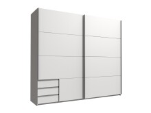 Kleiderschrank-Set >Seattle< in Weiß - 228x213x65cm (BxHxT)