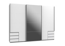 Schlafzimmer-Set >Seattle< in Weiß - 273x213x65cm (BxHxT)