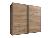 Schlafzimmer-Set >Seattle< in Plankeneiche-Nachbildung - 228x213x65cm (BxHxT)