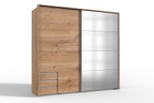 Schlafzimmer-Set >Seattle< in Plankeneiche-Nachbildung - 228x213x65cm (BxHxT)