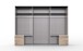 Kleiderschrank-Set >Seattle< in Plankeneiche-Nachbildung - 273x213x65cm (BxHxT)