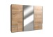 Schlafzimmer-Set >Seattle< in Plankeneiche-Nachbildung - 273x213x65cm (BxHxT)